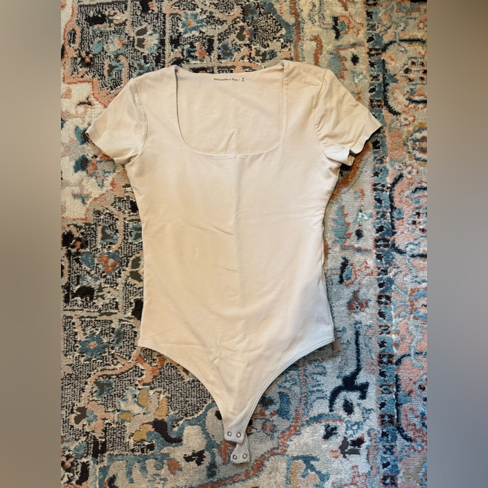 Abercrombie & Fitch Beige Seamless Bodysuit